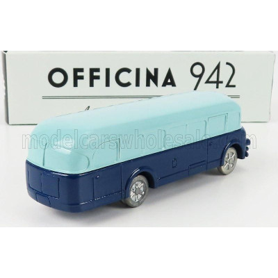 OFFICINA 942 FIAT 640N AUTOBUS CARROZZERIA BIANCHI LINEA EXTRAURBANA 1950 - 2 TONE BLUE 1/76