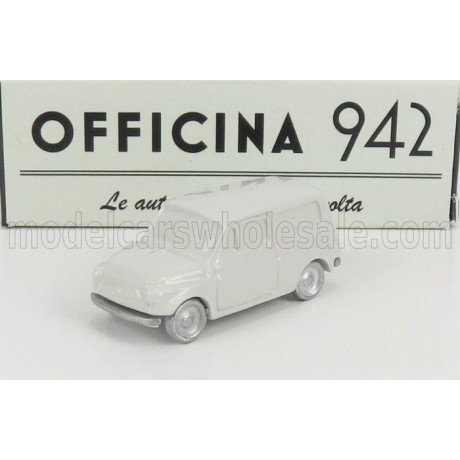 OFFICINA 942 FIAT 500 UTILITY FRANCIS LOMBARDI 1959 - LIGHT GREY 1/76