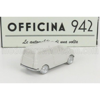 OFFICINA 942 FIAT 500 UTILITY FRANCIS LOMBARDI 1959 - LIGHT GREY 1/76