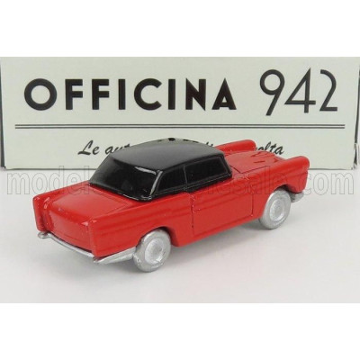 OFFICINA 942 FIAT 1200 COUPE CARROZZERIA SCIONIERI 1958 - RED BLACK 1/76