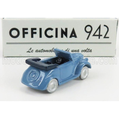OFFICINA 942 FIAT 500A CABRIOLET CARROZZERIA MONTESCANI 1939 - LIGHT BLUE 1/76
