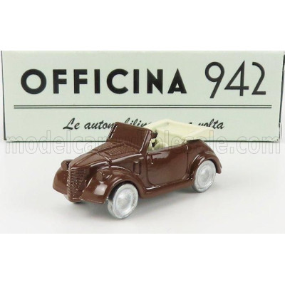 OFFICINA 942 FIAT 500A CABRIOLET CARROZZERIA MONTESCANI 1939 - BROWN 1/76