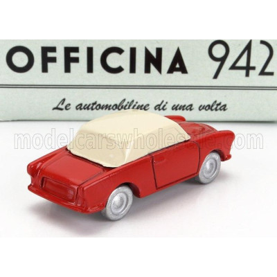 OFFICINA 942 SIATA AMICA 57 COUPE (BASE FIAT 600) 1957 - RED IVORY 1/76