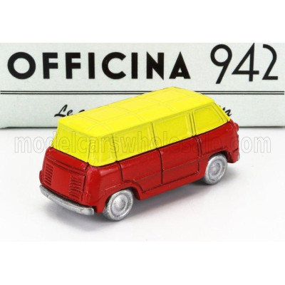OFFICINA 942 FIAT 600M VAN FURGONCINO CORIASCO 1956 - RED YELLOW 1/76