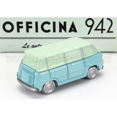 OFFICINA 942 FIAT 600M VAN FURGONCINO CORIASCO 1956 - LIGHT BLUE GREEN 1/76