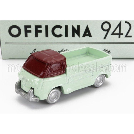 OFFICINA 942 FIAT 600M CAMIONCINO CORIASCO 1956 - LIGHT GREEN RED 1/76