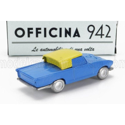 OFFICINA 942 FIAT 1200 COUPE CARROZZERIA GHIA 1958 - BLUE CREAM 1/76