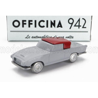OFFICINA 942 FIAT 1200 COUPE CARROZZERIA GHIA 1958 - GREY RED 1/76