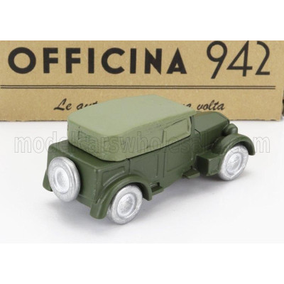 OFFICINA 942 FIAT 1100 MILITARE CABRIOLET CLOSED 1939 - MILITARY GREEN 1/76