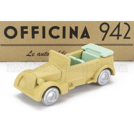 OFFICINA 942 FIAT 1100 MILITARE CABRIOLET OPEN 1939 - MILITARY SAND 1/76