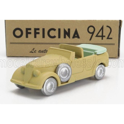 OFFICINA 942 ALFA ROMEO 6C 2500 CM TORPEDO CABRIOLET OPEN 1942 - MILITARY SAND 1/76