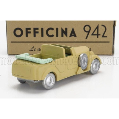 OFFICINA 942 ALFA ROMEO 6C 2500 CM TORPEDO CABRIOLET OPEN 1942 - MILITARY SAND 1/76