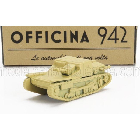 OFFICINA 942 FIAT L3/33 ANSALDO TANK CARRO VELOCE 1933 - MILITARY SAND 1/76
