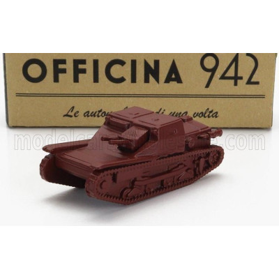 OFFICINA 942 FIAT L3/33 ANSALDO TANK CARRO VELOCE 1933 - DARK RED 1/76