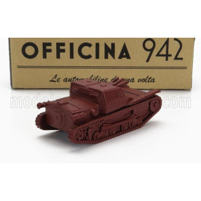 OFFICINA 942 FIAT L3/33 ANSALDO TANK CARRO VELOCE 1933 - DARK RED 1/76
