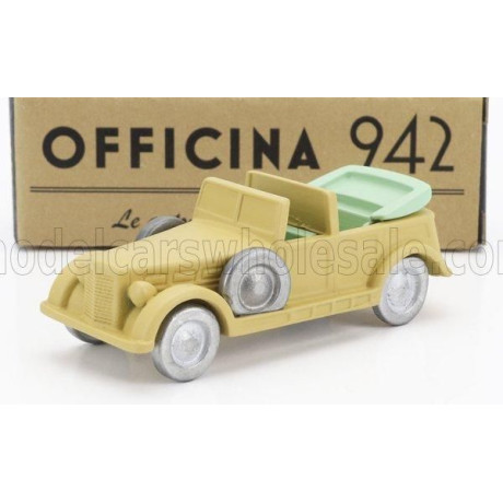 OFFICINA 942 FIAT 2800 C M C TORPEDO CABRIOLET OPEN 1939 - MILITARY SAND 1/76