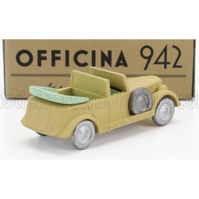OFFICINA 942 FIAT 2800 C M C TORPEDO CABRIOLET OPEN 1939 - MILITARY SAND 1/76