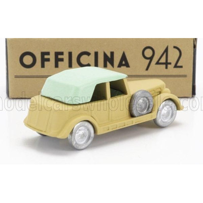 OFFICINA 942 FIAT 2800 C M C TORPEDO CABRIOLET CLOSED 1939 - MILITARY SAND 1/76