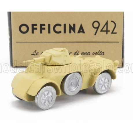 OFFICINA 942 FIAT ANSALDO TANK AB41 AUTOBLINDO 1941 - MILITARY SAND 1/76