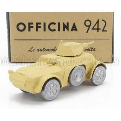 OFFICINA 942 FIAT ANSALDO TANK AB41 AUTOBLINDO 1941 - MILITARY SAND 1/76