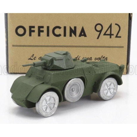OFFICINA 942 FIAT ANSALDO TANK AB41 AUTOBLINDO 1941 - MILITARY GREEN 1/76