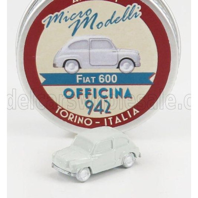 OFFICINA 942 FIAT 600 1955 - LIGHT GREY 1/160