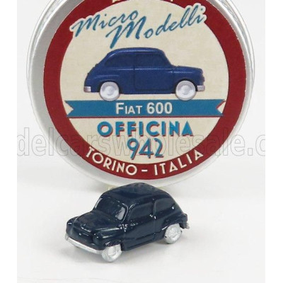 OFFICINA 942 FIAT 600 1955 - DARK BLUE 1/160