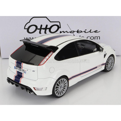 OTTO MOBILE FORD ENGLAND FOCUS RS MKII 2010 - 24h LE MANS TRIBUTE - WHITE BLACK 1/18