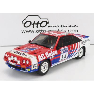 OTTO MOBILE OPEL MANTA 400 R TEAM EURO OPEL N 14 RALLY RAC LOMBARD 1985 J.McRAE - I.GRINDROD - RED BLUE WHITE 1/18
