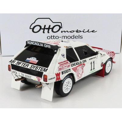 OTTO MOBILE LANCIA DELTA S4 TEAM RONCAGLIA OPR (night version) N 11 RALLY OLYMPUS 1986 P.ALESSANDRINI - A.ALESSANDRINI - WHITE R
