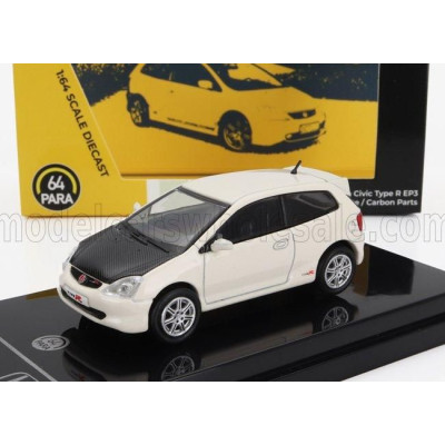 PARAGON MODELS HONDA CIVIC TYPE-R EP3 LHD 2001 - WHITE BLACK 1/64