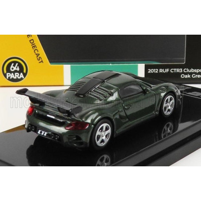 PARAGON MODELS PORSCHE GT RUF CTR3 CLUBSPORT 2012 - GREEN MET 1/64