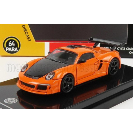PARAGON MODELS PORSCHE GT RUF CTR3 CLUBSPORT 2012 - ORANGE 1/64