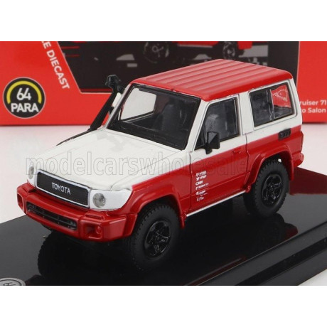 PARAGON MODELS TOYOTA LAND CRUISER 71 SWB LHD 2014 - RED WHITE 1/64