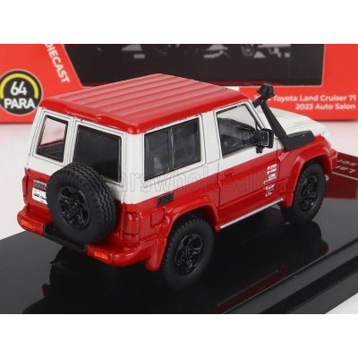 PARAGON MODELS TOYOTA LAND CRUISER 71 SWB LHD 2014 - RED WHITE 1/64