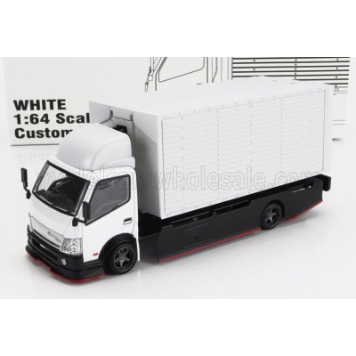 PEAKO ISUZU CUSTOM TRUCK CAR TRANSPORTER 1993 - WHITE 1/64