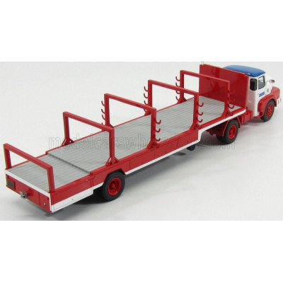 PERFEX UNIC IZOARD TRUCK SEMI-REMORQUE 1958 - SABINE RANCY CIRQUE - CIRCUS - WHITE RED BLUE 1/43