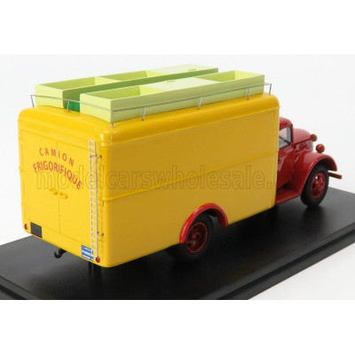 PERFEX FORD USA TRUCK VAN POISSY LABOUAL CIRCUS PINDER 1951 - RED YELLOW 1/43