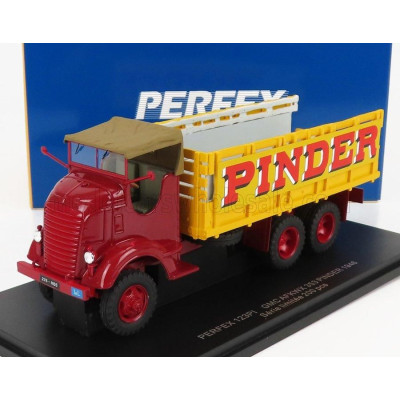 PERFEX GMC 353 AFKWX TRUCK CIRCUS PINDER 3-ASSI 1944 - RED YELLOW 1/43