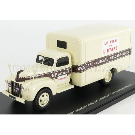 PERFEX FORD USA CANADA TRUCK VAN NESCAFE 1947 - CREAM BROWN 1/43