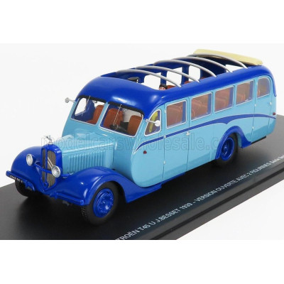 PERFEX CITROEN T45 U AUTOBUS J.BESSET VERSION OUVERTE 1939 - 2 TONE BLUE 1/43