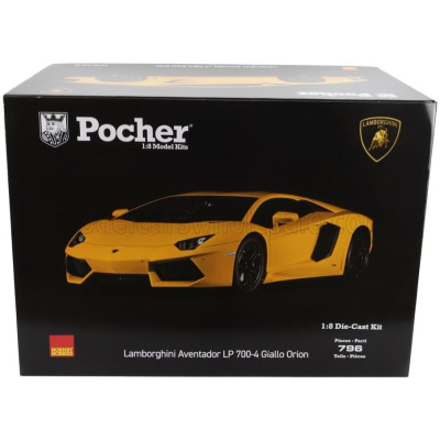 POCHER LAMBORGHINI AVENTADOR LP700-4 2011 - YELLOW 1/8