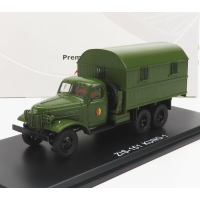 PREMIUM CLASSIXXS ZIL 151 KUNG-1M NVA TRUCK 3-ASSI 1951 - MILITARY GREEN 1/43