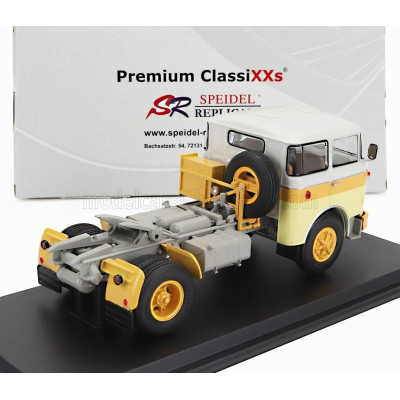 PREMIUM CLASSIXXS LIAZ 706 MTTN TRACTOR TRUCK 2-ASSI 1978 - YELLOW ORANGE WHITE 1/43