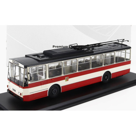 PREMIUM CLASSIXXS ŠKODA 14TR AUTOBUS FILOBUS TRASPORTO PUBBLICO 1972 - CREAM RED 1/43