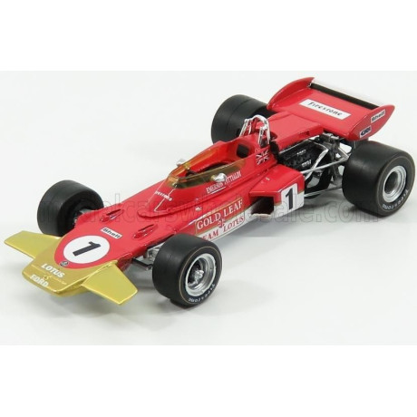 QUARTZO LOTUS F1  72D TEAM LOTUS N 1 FRENCH GP 1971 E.FITTIPALDI - RED GOLD 1/43