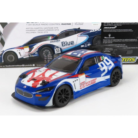 RE EL TOYS MASERATI GRANTURISMO GT3 N 99 RACING 2015 - BLUE WHITE 1/24