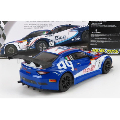 RE EL TOYS MASERATI GRANTURISMO GT3 N 99 RACING 2015 - BLUE WHITE 1/24