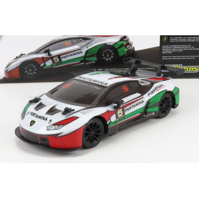 RE EL TOYS LAMBORGHINI HURACAN GT3 N 5 RACING 2019 - WHITE GREEN RED 1/24