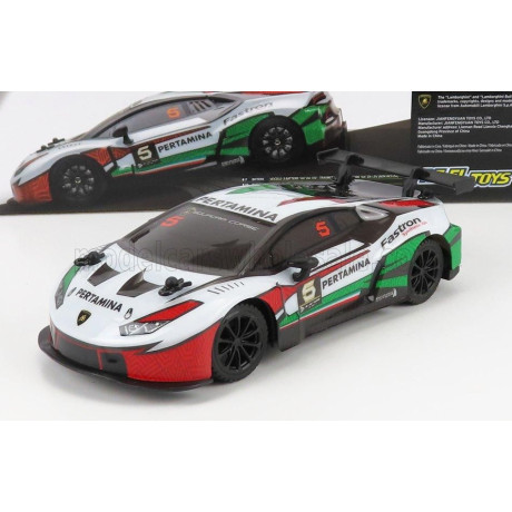 RE EL TOYS LAMBORGHINI HURACAN GT3 N 5 RACING 2019 - WHITE GREEN RED 1/24